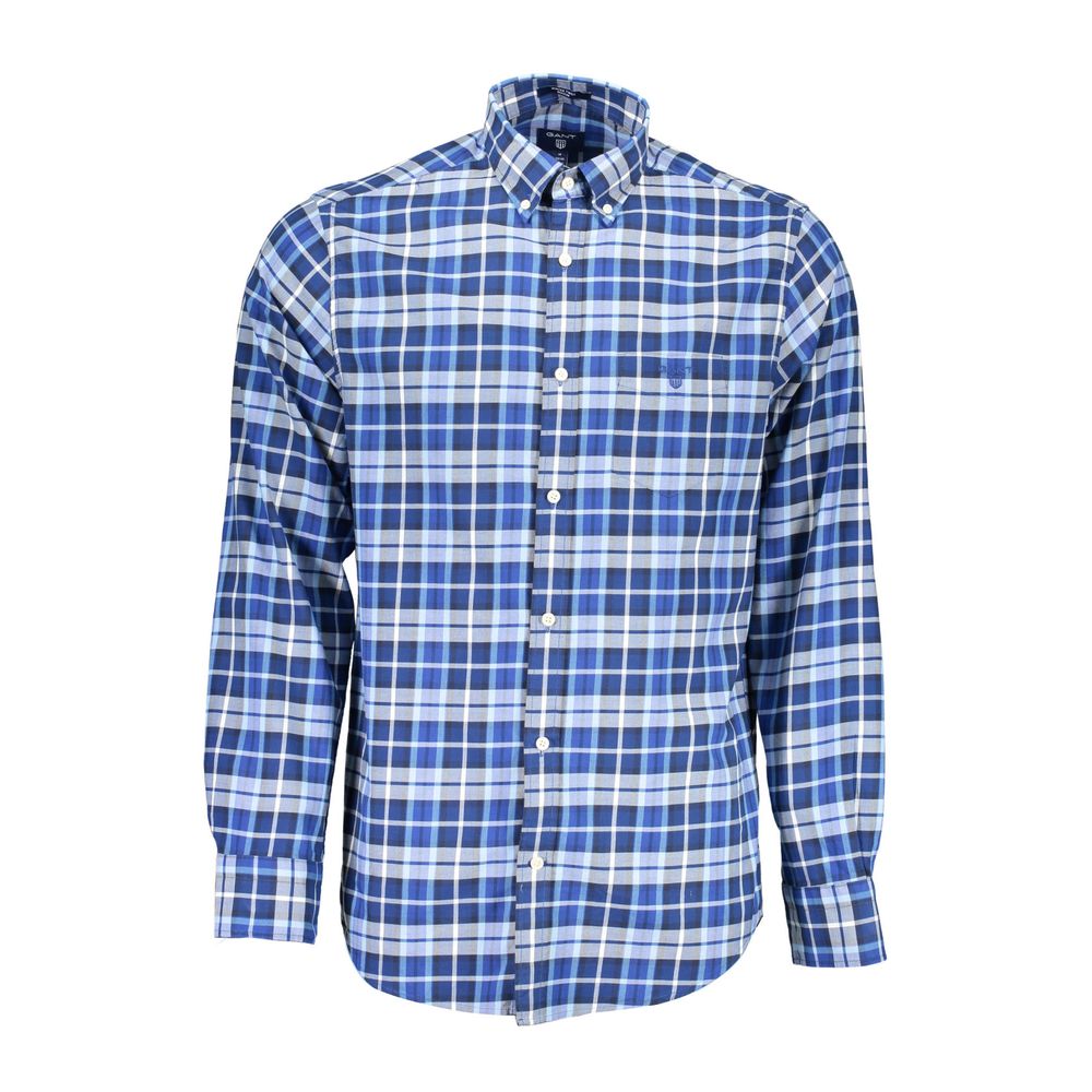 Gant Blue Cotton Shirt for Men
